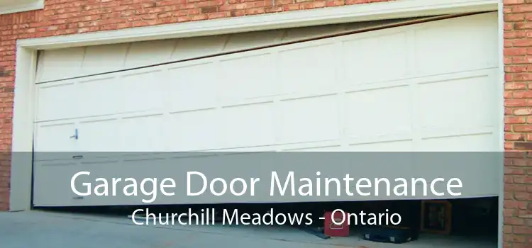 Garage Door Maintenance Churchill Meadows - Ontario
