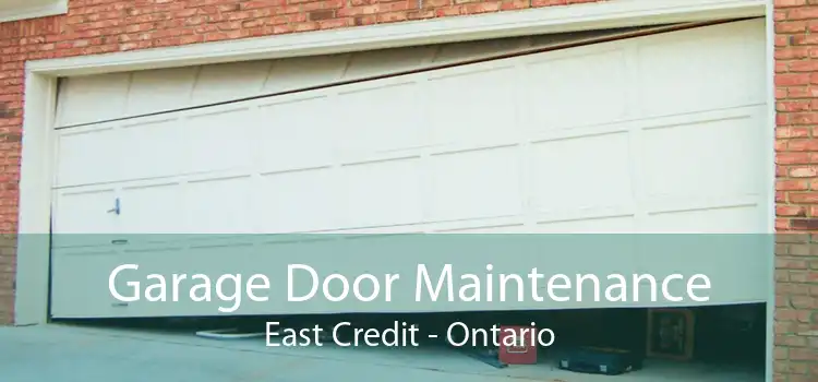 Garage Door Maintenance East Credit - Ontario